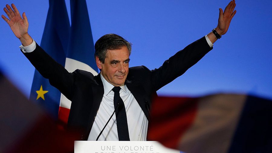 Francois Fillon en un mitin en Lille