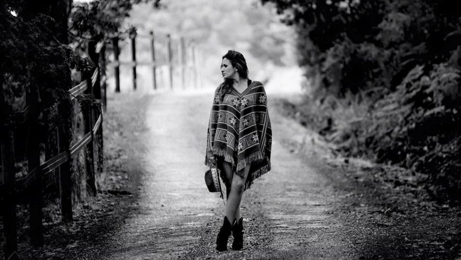 Otra instantánea de la artista segoviana