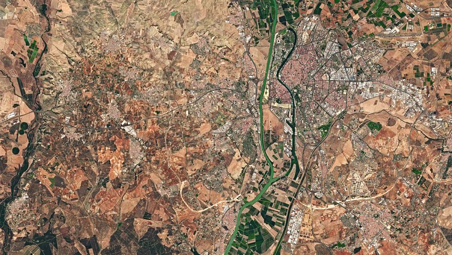 Sevilla, vista desde el satélite Sentinel-2A. ESA