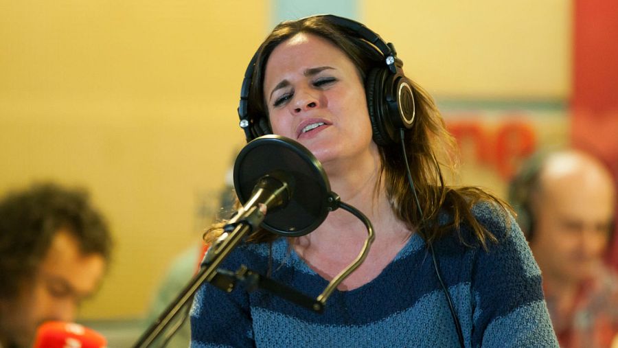 Rebeca Jiménez en un momento del acústico