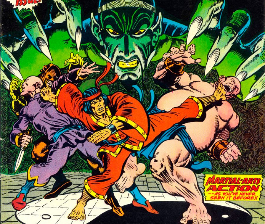 Fragmento de la portada de 'Special Marvel Edition nº 15', la primera aparición de Shang-Chi