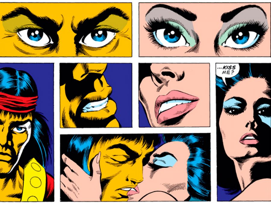 Viñetas en las que se ve  la influencia de Steranko y el dominio del tiempo de Paul Gulacy