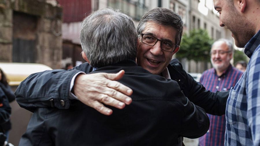 Patxi López, en un acto de precampaña de las primarias.