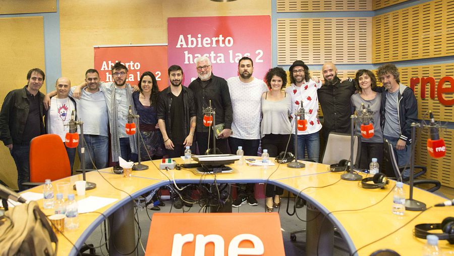 Imagen final de la madrugada, en el Estudio Música 3 de Rne