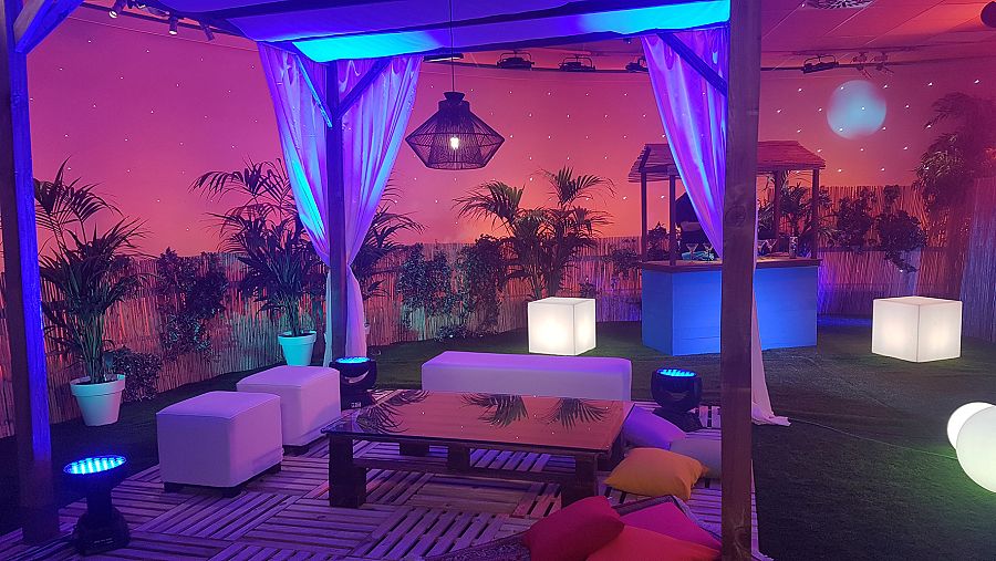 Plató del 'Spain calling, Aloha Edition'