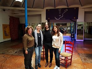 Joaquín Cortés, amb l'equip del programa 