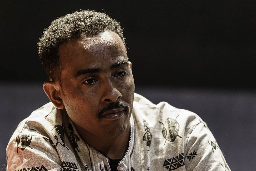 El periodista eritreo Dessale Berekhet, en el acto de presentación de la campaña de Amnistía Internacional
