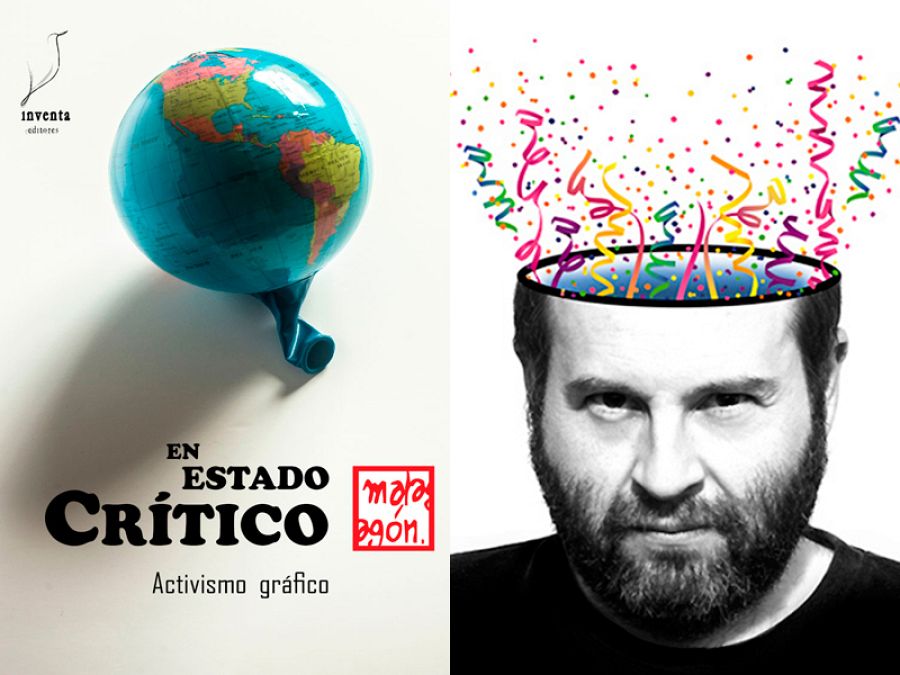 Portada de 'En estado crítico' y su autor, José Rubio Malagón