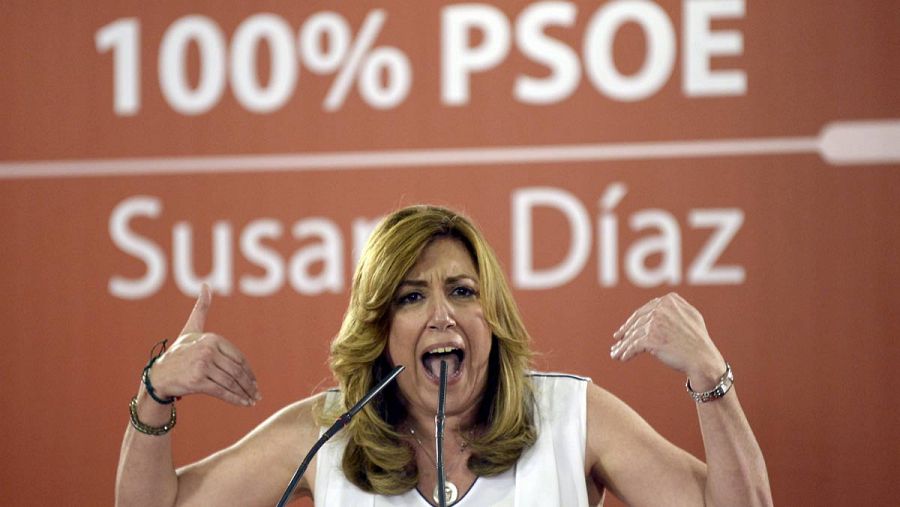 Susana Díaz, candidata a la Secretaría General del PSOE.