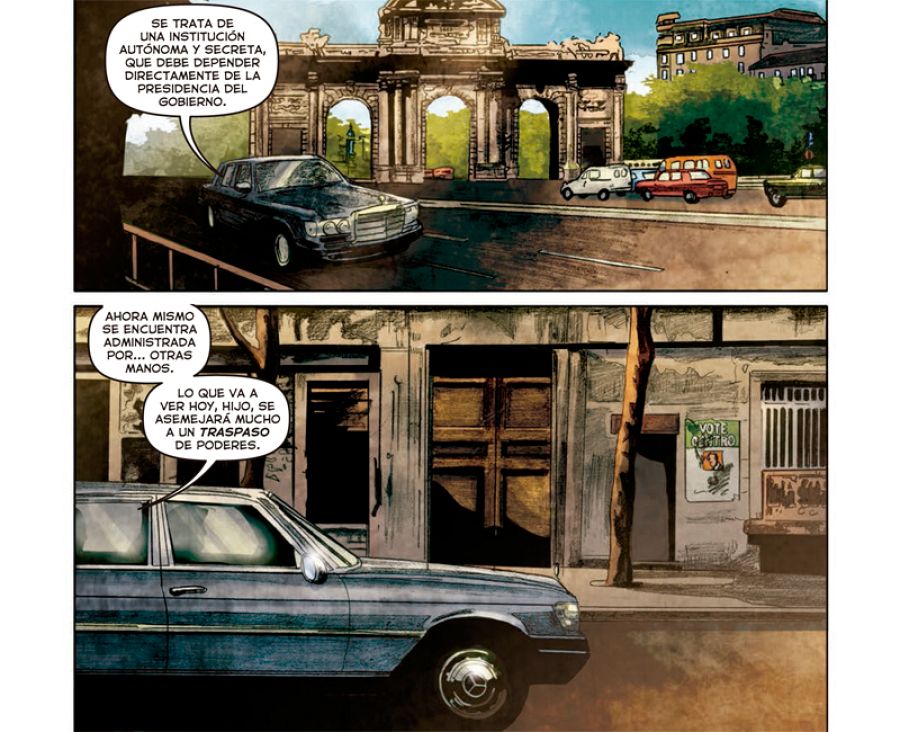 La fachada del MInisterio del tiempo