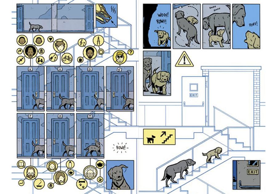 Páginas de 'Ojo de Halcón' dibujadas por el español David Aja