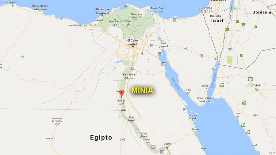 Zona de Minia, Egipto, donde se ha registrado un ataque contra un grupo de cristianos coptos