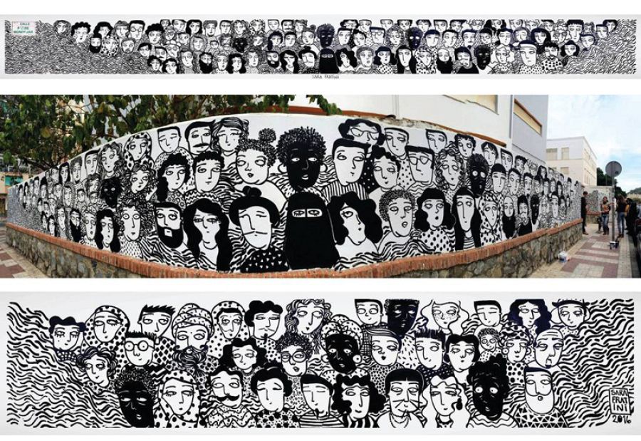 El mural 'El mar', de Sara Fratini