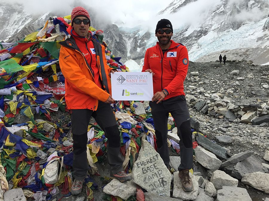 El equipo de Sant Pau en el Campo Base