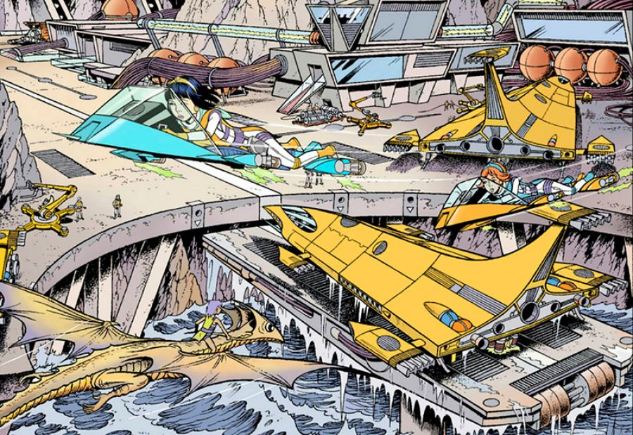 Viñetas de 'Yoko Tsuno. Vinea en peligro'