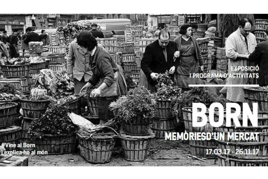 Un recull de fotografies i imatges audiovisuals  mostren la història del Mercat del Born