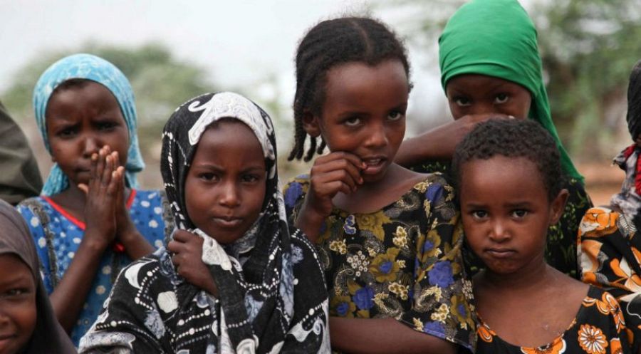 Niñas africanas