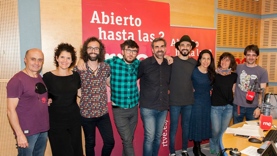 Antílopez, Pepe Viyuela, Miguel Ángel Hoyos y todo el equipo