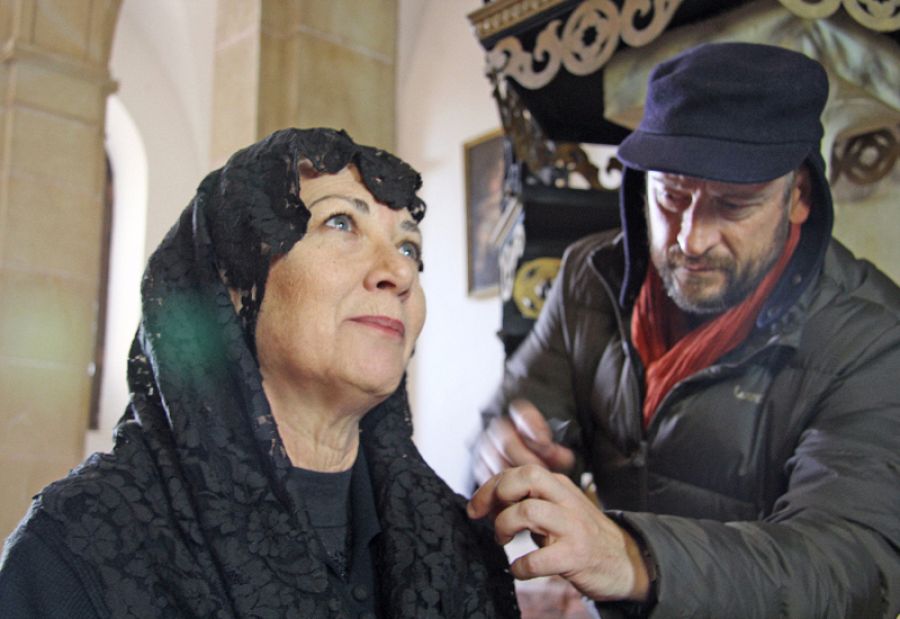 Paloma Suárez en un momento del rodaje