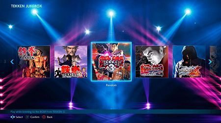 Con la 'Gramola' se puede elegir la música de otros Tekken.