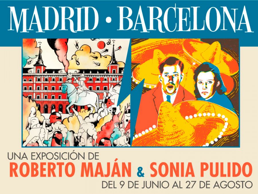 Cartel de la exposición 'Madrid-Barcelona'