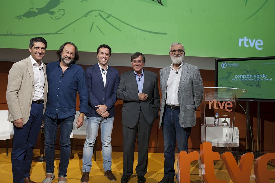 Manuel Ventero, Luis Miguel Domínguez, Jacob Petrus, Joaquín Araujo y José Manuel Moreno