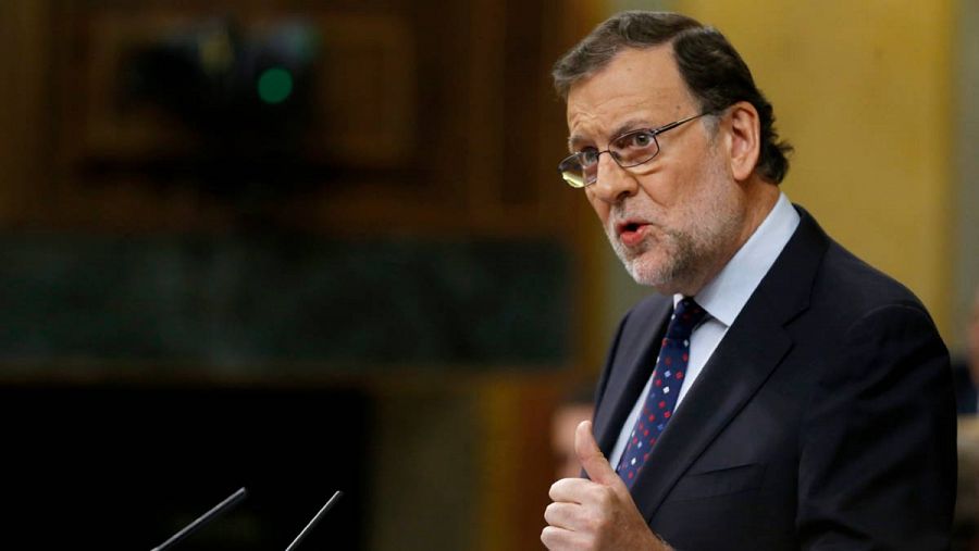 Mariano Rajoy interviene en un pleno del Congreso.