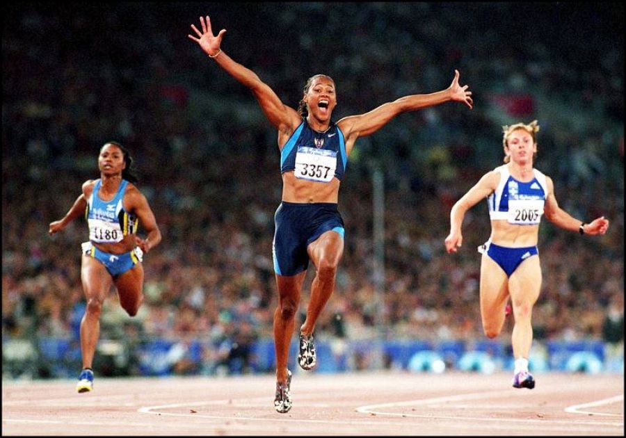 Sydney Olympics Games: Athletism: Women'S Final 100M In Sydney, Australia On September 23, 2000.