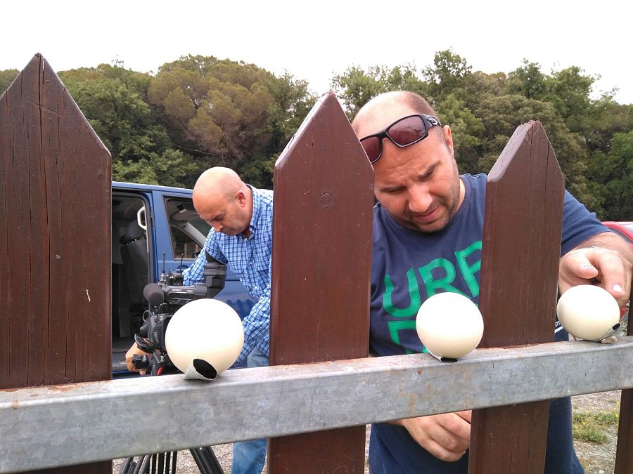 Un moment del muntatge del Circ Cric