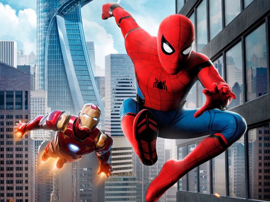 Spider-Man y Iron Man en el poster de la película