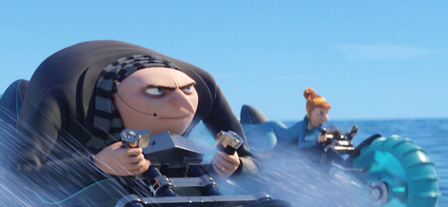 Gru y Lucy en acción