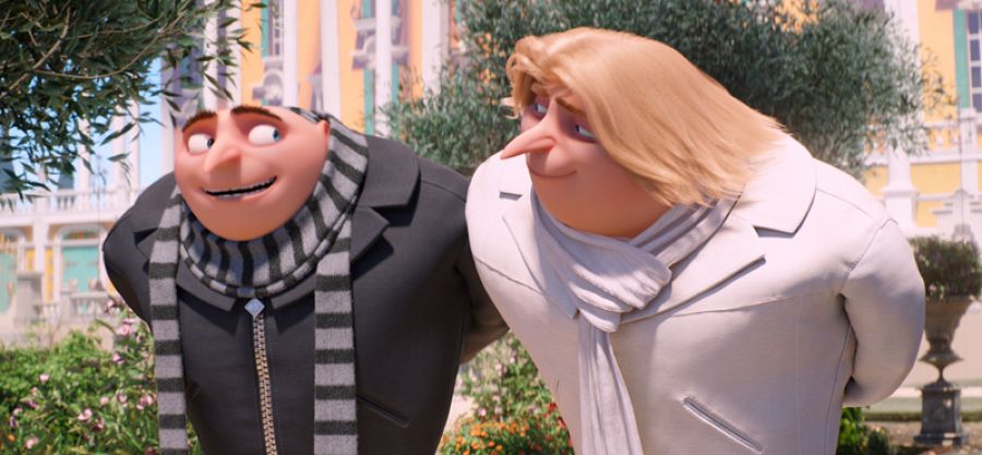 Gru y su hermano planeando villanías