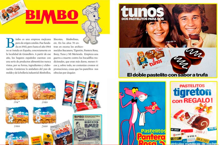 Cromos y publicidad de Bimbo
