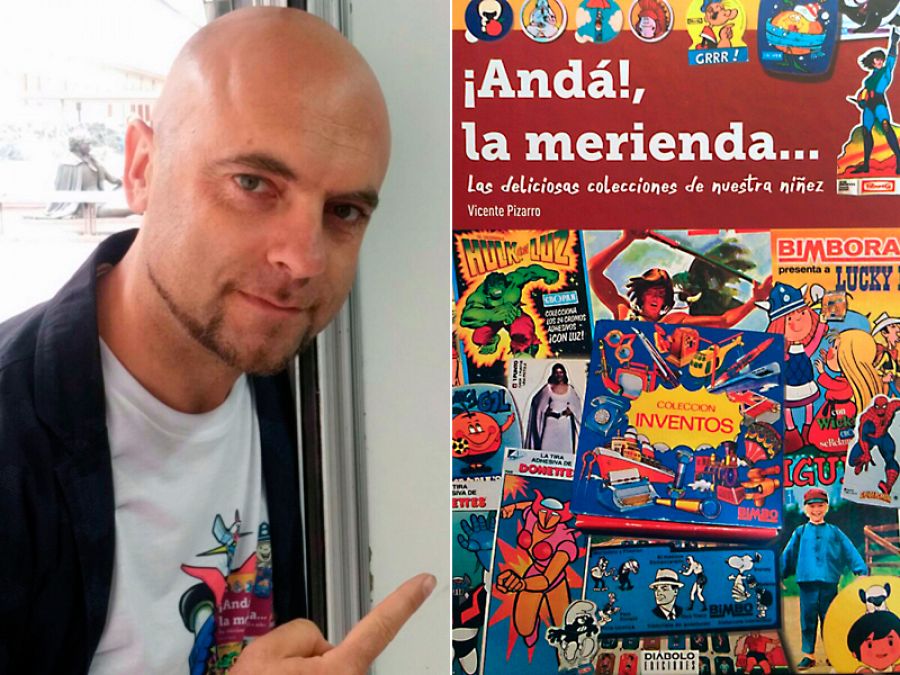 Vicente Pizarro y la portada de '¡Andá!, la merienda...'
