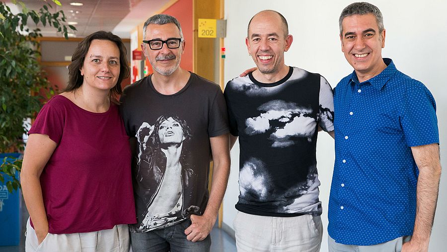 Assiego, Tomás y Generelo, en otra imagen de su paso por 'Memoria de delfín'