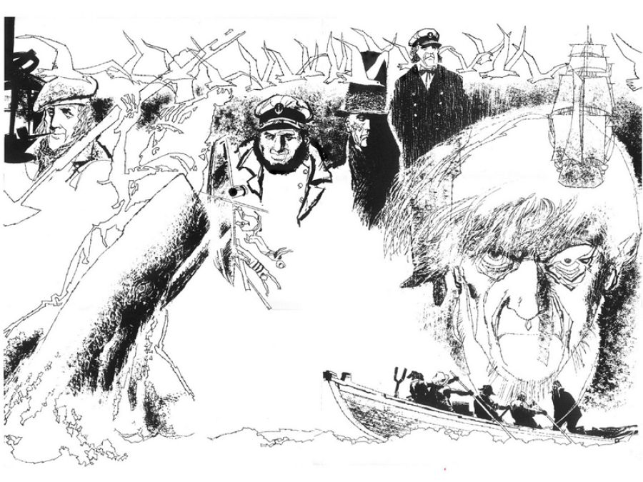 Ilustración para 'Moby Dick'