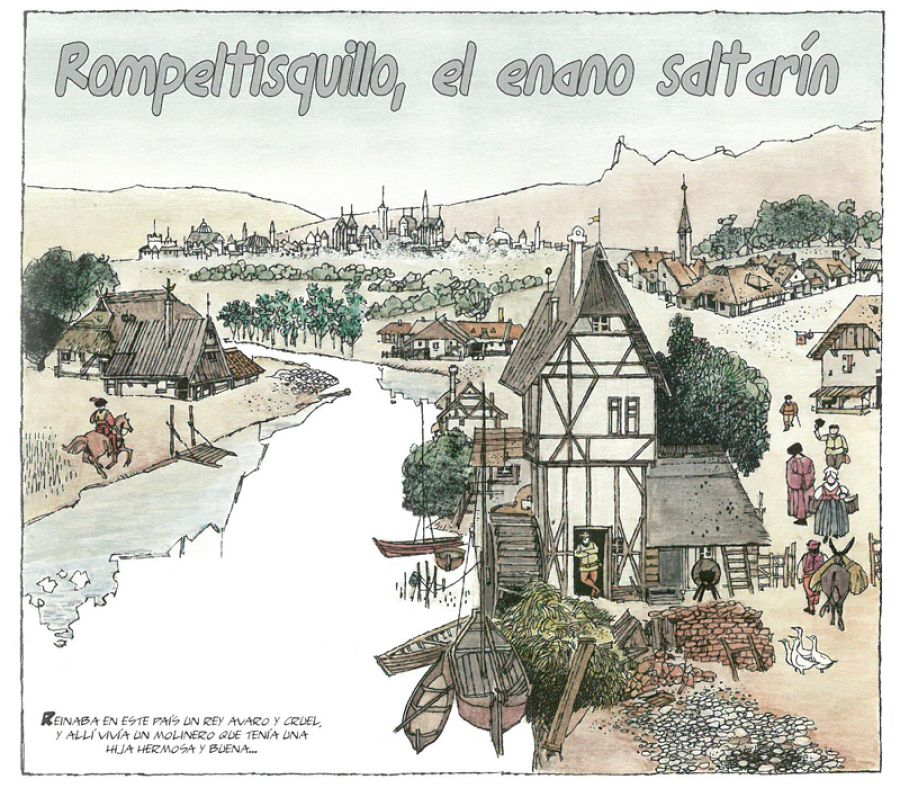 Viñeta de Rompeltisquillo, el enano saltarín'