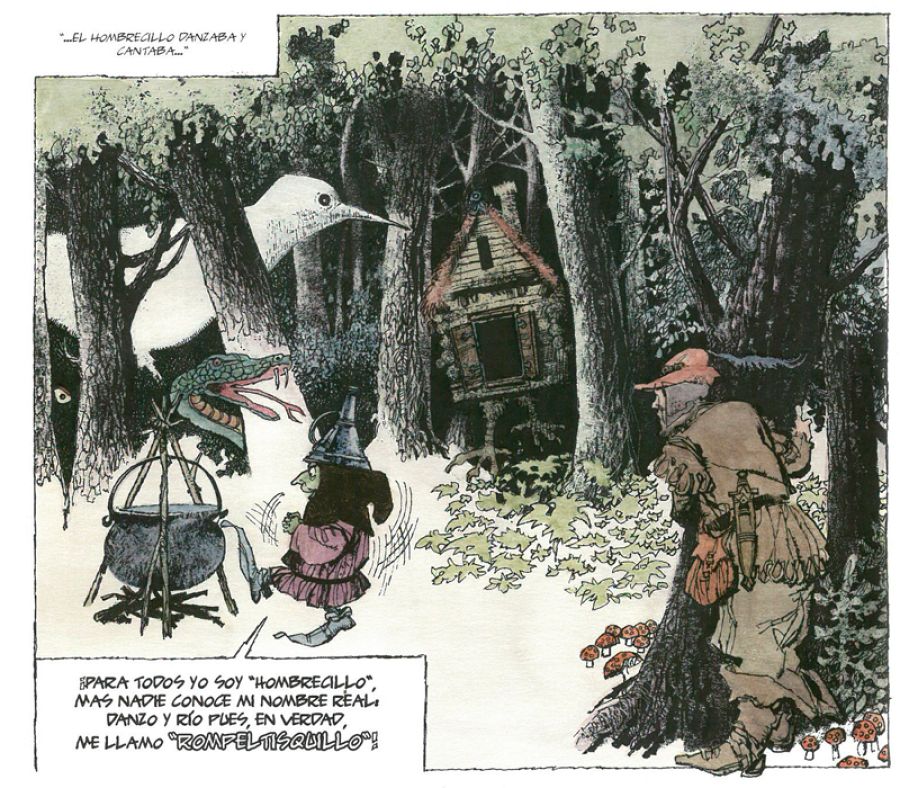 Viñeta de Rompeltisquillo, el enano saltarín'
