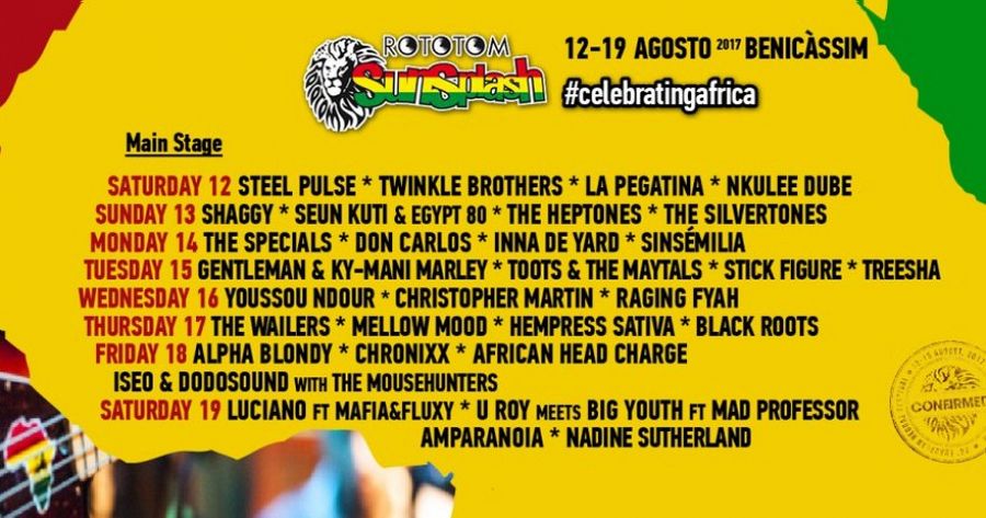 El Rototom Sunsplash celebra su 24ª edición en Benicàssim del 12 al 19 de agosto