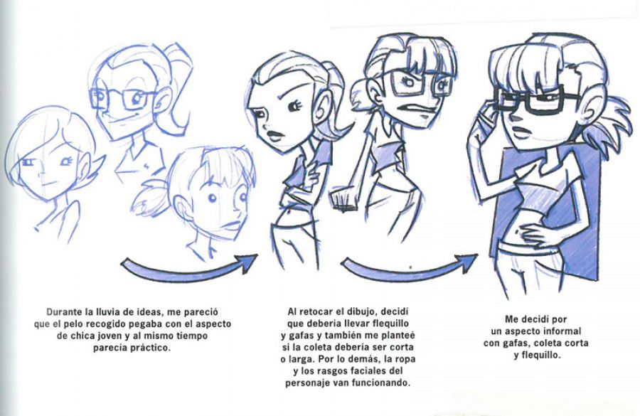 Viñetas del libro 'Aprende a dibujar con Jazza. Cómo crear personajes de cómic y animación'