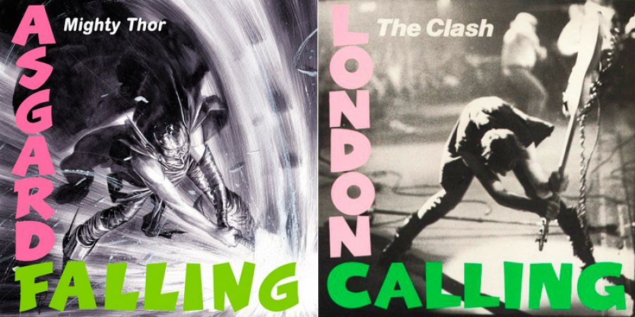 Portada de Thor, de Marco Rudy, basada en el álbum 'The Clash' de London Calling