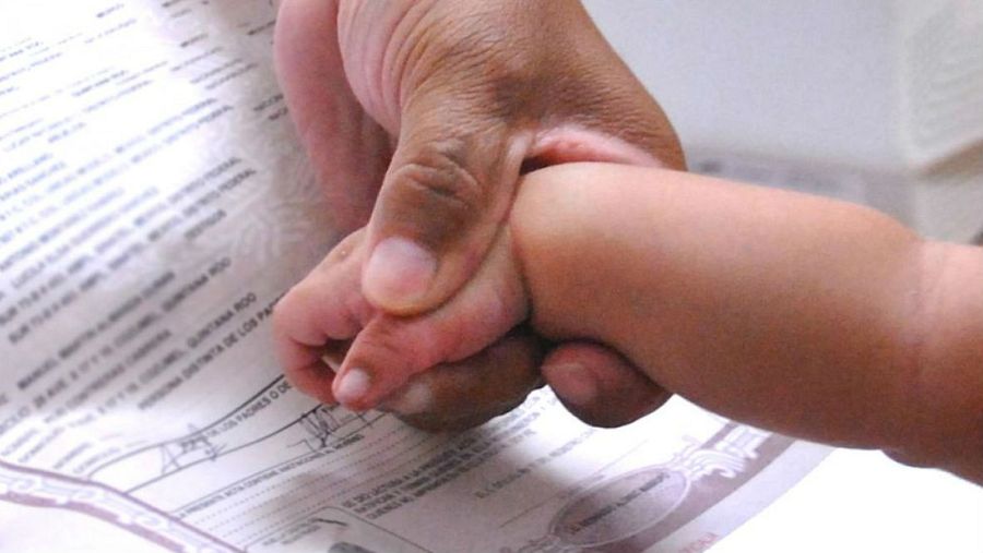 Registro de un recién nacido