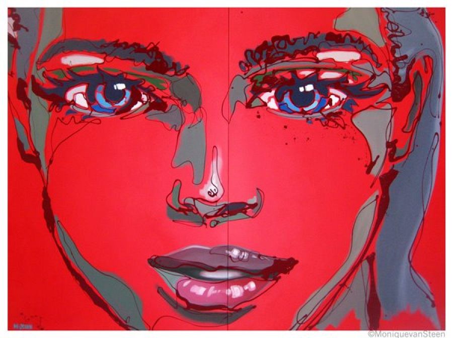 Una obra de la pintora Monique van Steen del col·lectiu 'KIS'