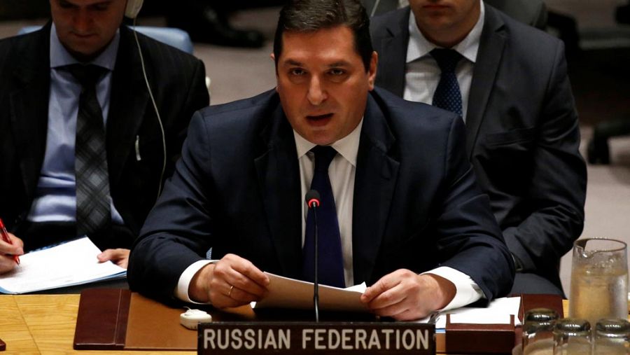 Imagen del embajador adjunto de Rusia, Vladímir Safronkov