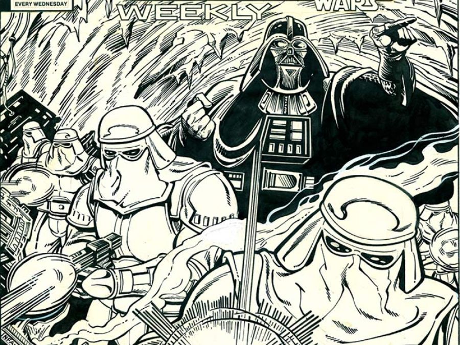 Ilustración de Carmine Infantino para una portada de 'Star Wars'