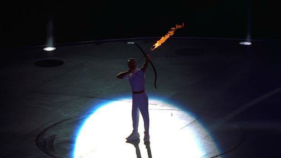 Encendido del pebetero olímpico