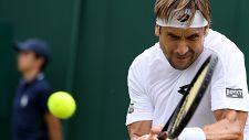 David Ferrer, en tercera ronda de Wimbledon.