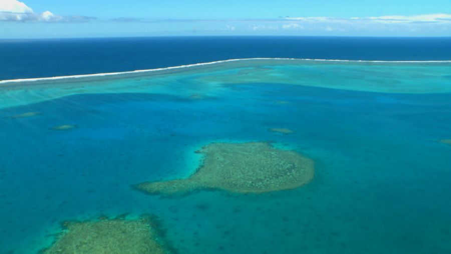 Vista aérea de las playas de Nueva Caledonia