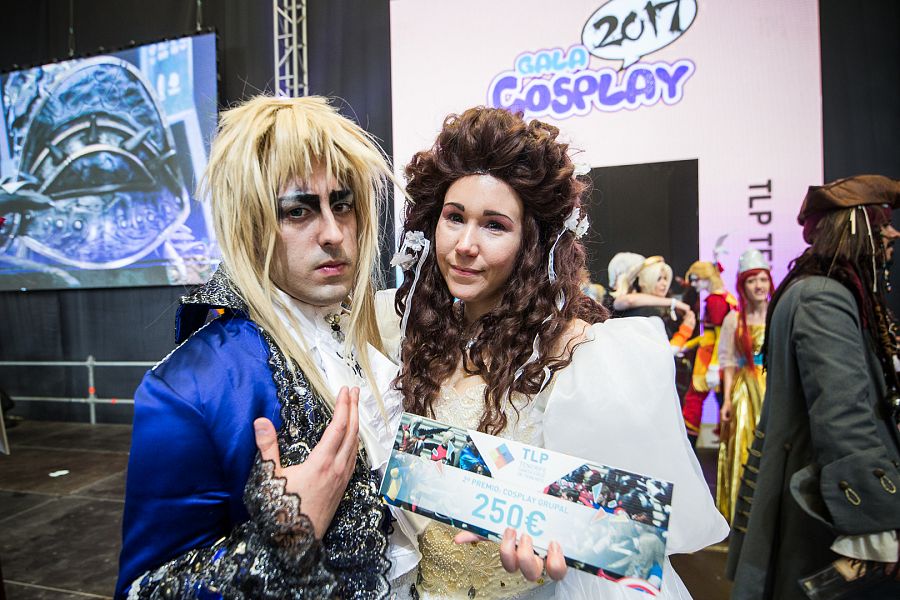 Yuna Blanchett y Artema Leonhart con su cosplay de Labyrint