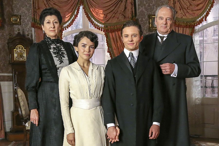 Los Alday junto a Úrsula y su hija Blanca